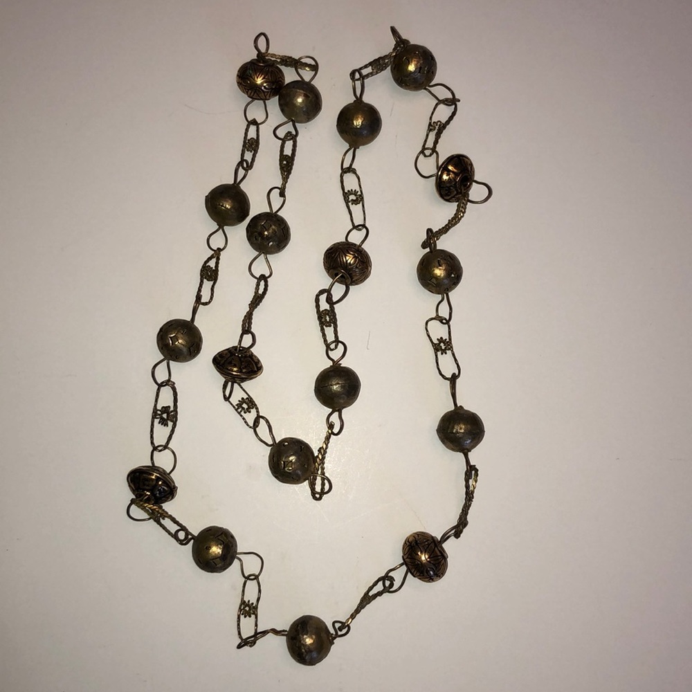 Unique necklace made of Mexican wedding beads.